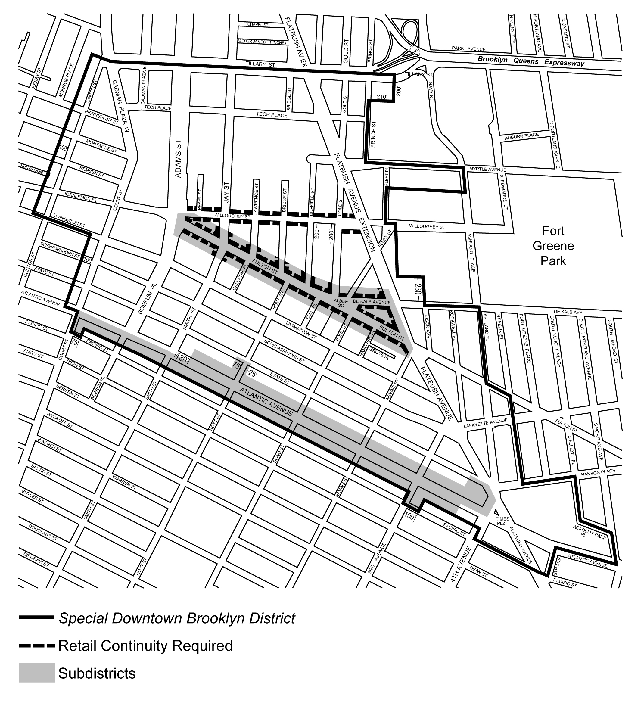 Appendix E Special Downtown Brooklyn District Maps Map 2 — Ground Floor Retail Frontage per COYZEO (N 240010 ZRY) 6/6/24