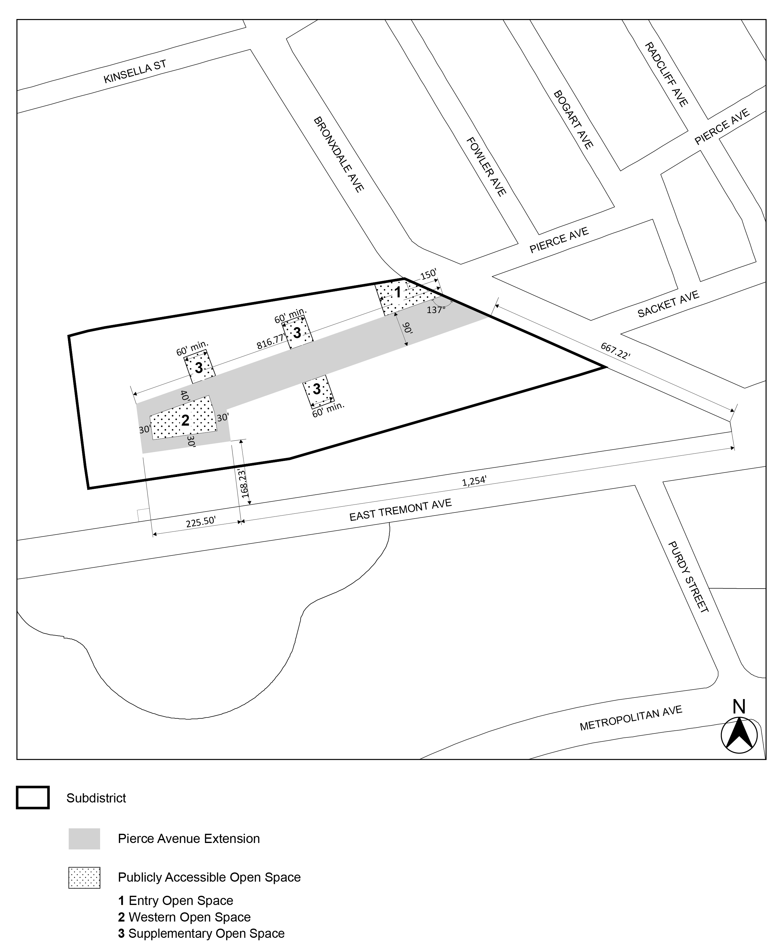 Subdistrict A Site Plan per Bx Metro North text amendment (N 240016 ZRX), adopted 15 August, 2024