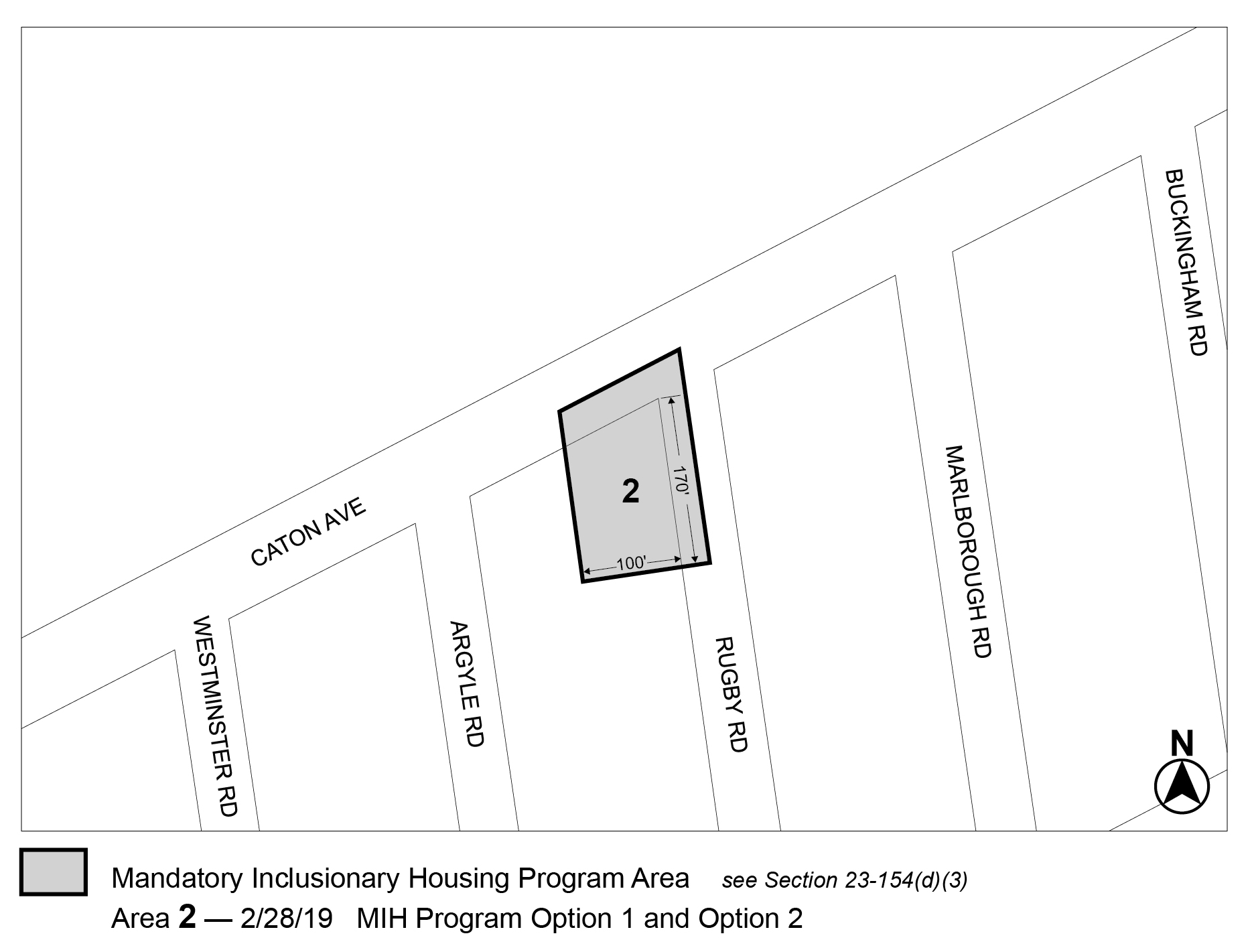 APPENDIX F, BK CD 14, Map 4, MIH area, per Caton Park Nursing Home (N 180349 ZRK), adopted 28 February, 2019