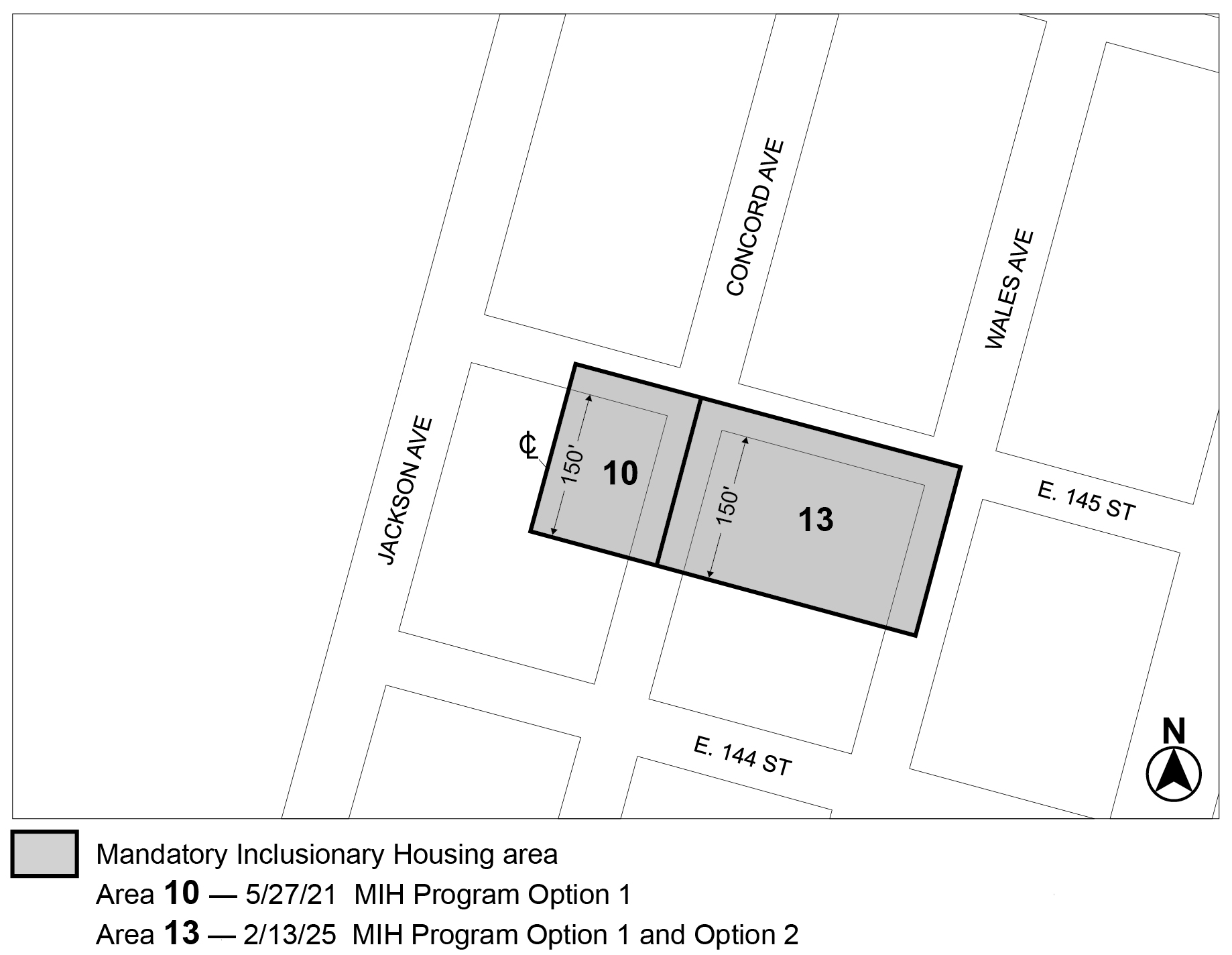 Added APPX F, BX, CD 1, Map 9, MIHa 13 (per 438 Concord Ave, N 240105 ZRX), adopted on 13 February, 2025