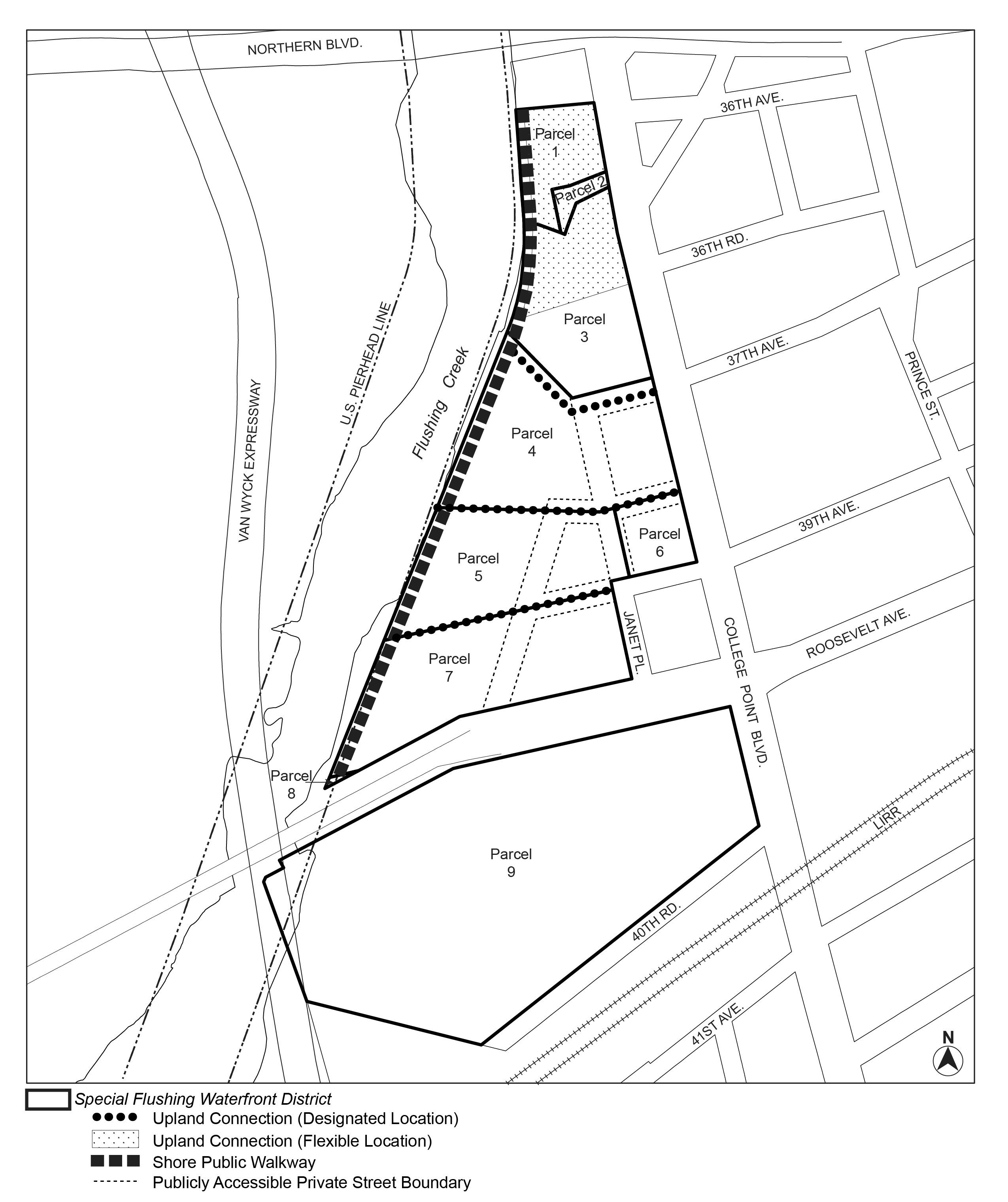 Map 6. Waterfront Access Plan: Public Access Areas