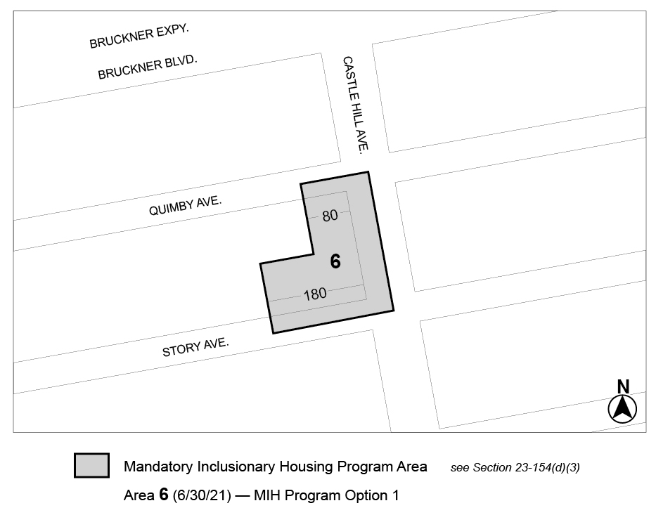 CD9, Map 6, Area 6, Option 1 (N 210096 ZRX, 909 Castle Hill Avenue, 30th June, 2021)