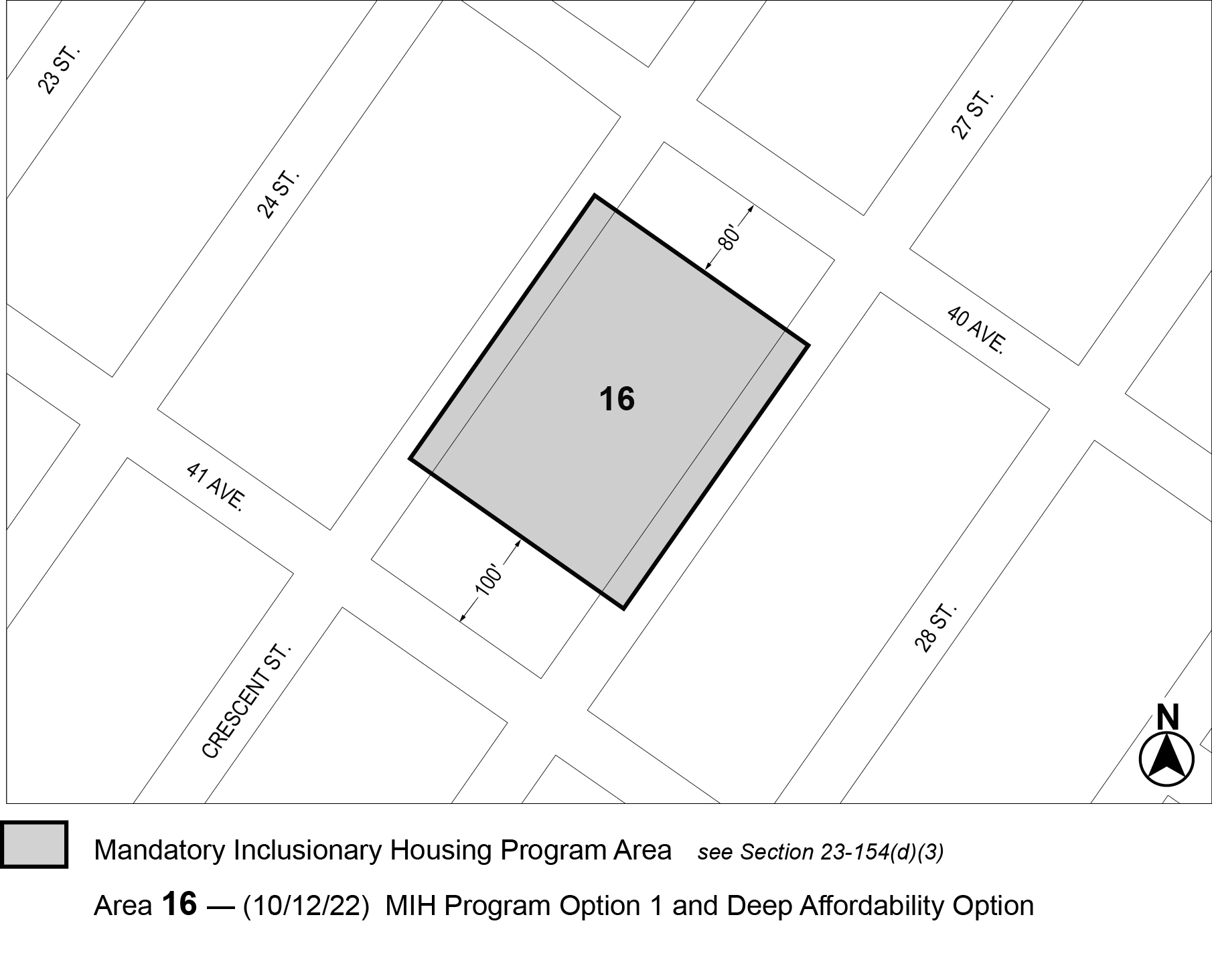 APPENDIX F QN CD 10, Map 10, MIHa 16, per <a class='sec-link-inline' target='_blank' href='/article-iv/chapter-0#40-25'><span>40-25</span></a> Crescent Street (N 220170 ZRQ), adopted 12th October, 2022