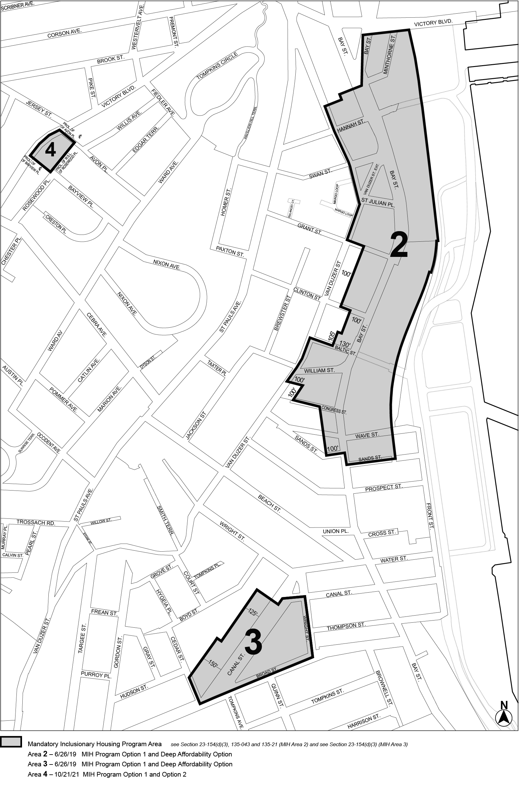 APPENDIX F, SI CD1, Map 2, MIH area 4 (Option 1, Option 2) per 252 Victory Boulevard (N 210362 ZRR) 10/21/21