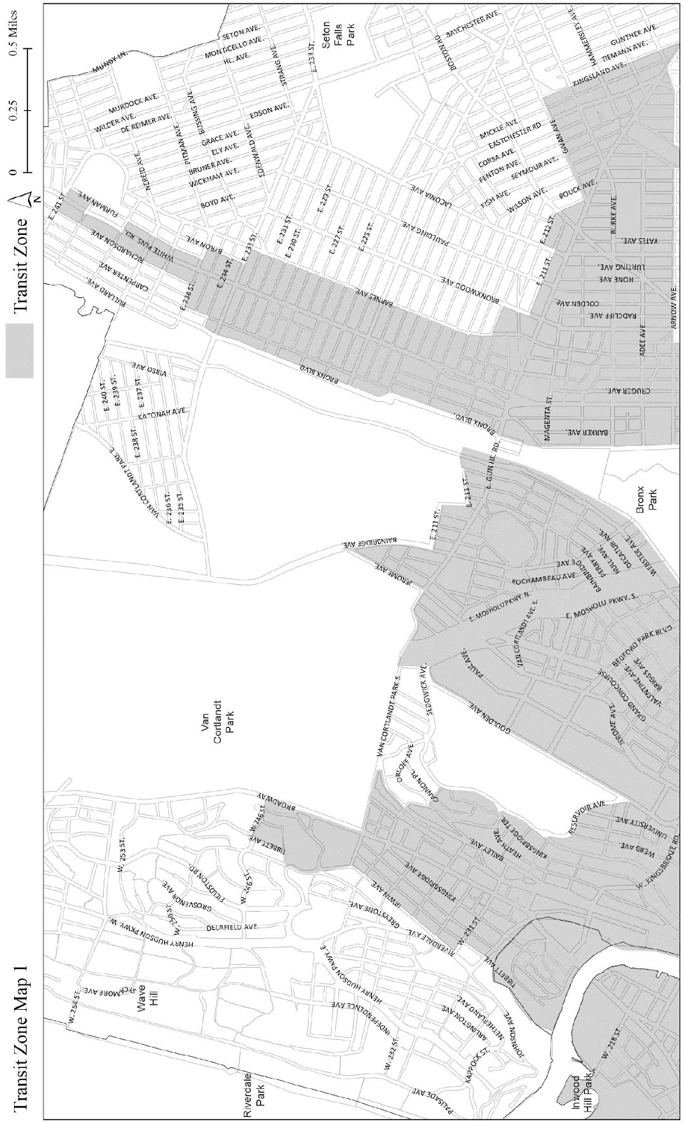 Transit Zone Map 1